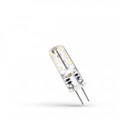 Żarówka LED G4 1,5W 12V WW w silikonie WOJ + 13117 Spectrum