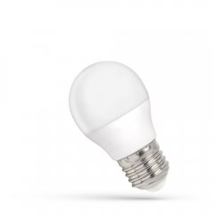 Żarówka LED Kulka E27 4W NW WOJ + 14505 Spectrum