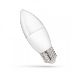 Żarówka LED Świecowa 1W E27 CW WOJ + 14456 Spectrum