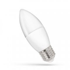 Żarówka LED Świecowa 4W E27 CW WOJ + 13037 Spectrum