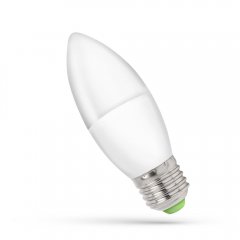 Żarówka LED Świecowa 6W E27 WW WOJ + 13061 Spectrum