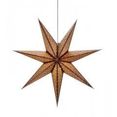 Ozdoba wisząca świetlna Gwiazda 45cm brązowy GLITTER 705793 Markslojd