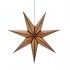 Ozdoba wisząca świetlna Gwiazda 45cm brązowy GLITTER 705793 Markslojd