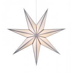Ozdoba wisząca świetlna Gwiazda 75cm biały / srebrny ADELE 704869 Markslojd