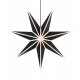 Ozdoba wisząca świetlna Gwiazda 75cm czarny/biały ADELE 704871 Markslojd