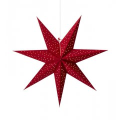 Ozdoba wisząca świetlna Gwiazda 75cm czerwony CLARA 704902 Markslojd