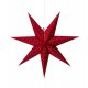 Ozdoba wisząca świetlna Gwiazda 75cm czerwony CLARA 704902 Markslojd