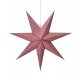 Ozdoba wisząca świetlna Gwiazda 75cm różowy CLARA 704904 Markslojd