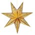 Ozdoba wisząca świetlna Gwiazda 75cm złoty VALLBY 702829 Markslojd