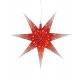 Ozdoba wisząca świetlna LED 1,5W Gwiazda czerwona 2D 45cm NICOLAS 704952 Markslojd