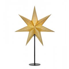 Ozdoba stołowa świetlna Gwiazda czarny / złoty GLITTER 705795 Markslojd