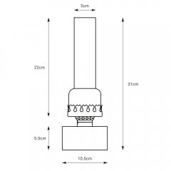 Lampa stołowa nocna KANDELLA 108787 Markslojd