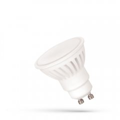 Żarówka LED GU10 10W Ceramiczna CW WOJ + 14310 Spectrum