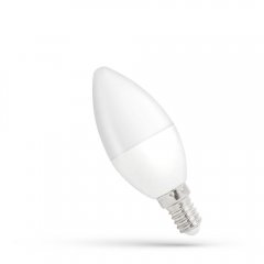 Żarówka LED Świecowa E14 6W ściemnialna CW WOJ + 14383 Spectrum